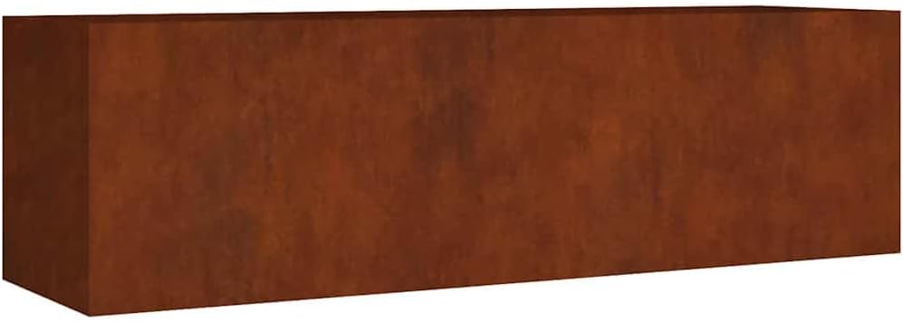 vidaXL Corten Steel Outdoor Raised Garden Bed - Sturdy Planter for Vegetables, Herbs & Flowers - 110.2"x31.5"x31.5"