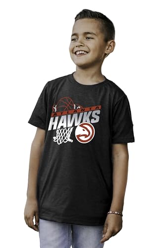 Atlanta Hawks NBA Officially Licensed Youth Tri-Blend T-Shirt Hoop Team Color, Large