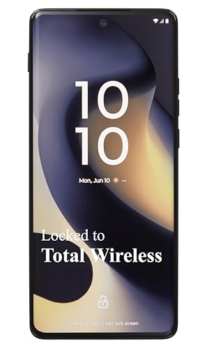 total wireless Motorola Edge 2024 5G | 256GB Storage | 8GB RAM | 6.6” 144Hz pOLED Endless Edge Display | 50MP OIS Camera | 68W TurboPower Charging Locked | Midnight Blue