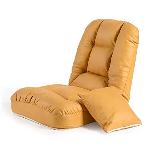 Chaise de sol réglable avec dossier rembourré pour méditation et yoga