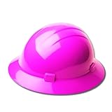 ERB Safety Products 19199 Americana Full Brim Mega Ratchet Hard Hat, Size: 6 1/2 - 8, Pink