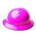 ERB Safety Products 19199 Americana Full Brim Mega Ratchet Hard Hat, Size: 6 1/2 - 8, Pink