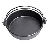INOOMP Olla De Hierro Resistente Hervida Para Colgar Pesca Portátil Aire Para Fundición Baja Gran Picnic Senderismo Capacidad De Respaldo Temperatura De Campamento Cocina