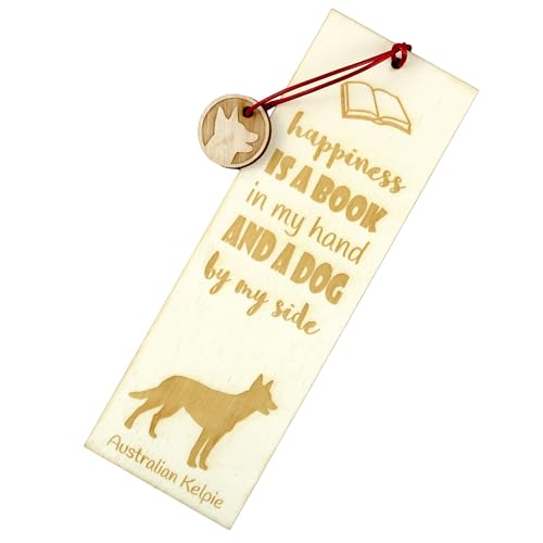 Art-Dog Australian Kelpie, Australischer Schäferhund, Barb - Lesezeichen mit Hund, personalisiertes Lesezeichen, Hundeaccessoire für Leser der Marke Art-Dog