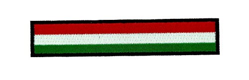 Patch Brodé Drapeau Hongrie - Écusson Thermocollant - 7x4,5cm - Pour Sacs Et Vêtements