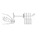 Retail Resource ICC20 (250/BG) White Plastic Inventory Control Clips (Pack of 250)