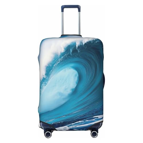Housse valise Big Ocean Wave élastique contre les rayures de bagages L
