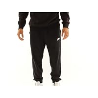 Nike Men's Sportswear Club Jersey Jogger, Large, Black/Black/White