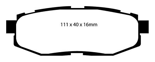 Image of EBC Brakes Redstuff 3000 Series Sport Brake Pad Set DP31758C to Fit SCION,SUBARU,TOYOTA