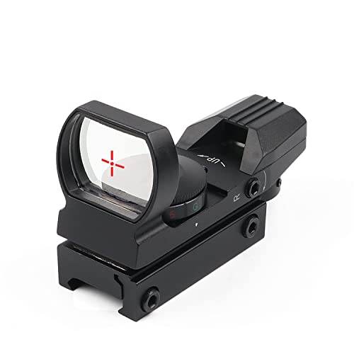 KINGSCOPE mira de punto rojo 4 reticles mira de pistola Reflex mira para Airsoft Pistola escopeta con 20/22 mm Weaver Picatinny Rail Mount