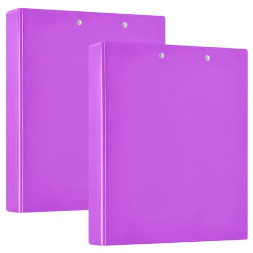 Classeur à 3 anneaux mauve évite le déchirement des feuilles ex2