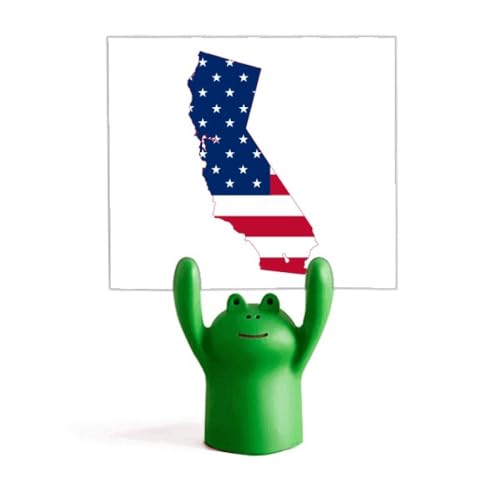 Support de mémo Californie grenouille déco pour table de salon