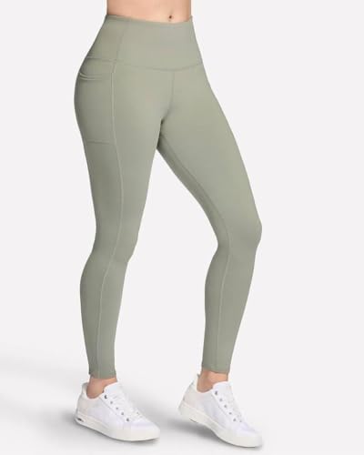 Image of Skechers Women's High Rise Go Walk Goflex High Waisted 2-Pocket Yoga Fitted Leggings