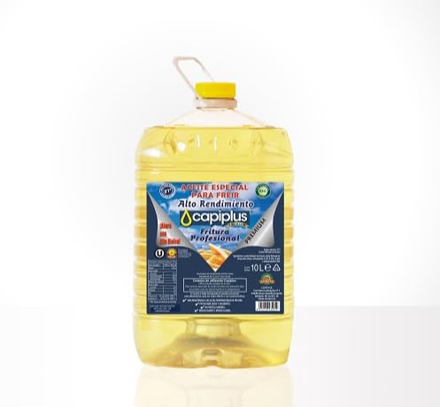 Huile de Tournesol Haute Performance Capiplus 10 L – Huile Raffinée pour Friture Professionnelle – Grand Format Cuisine & Restauration