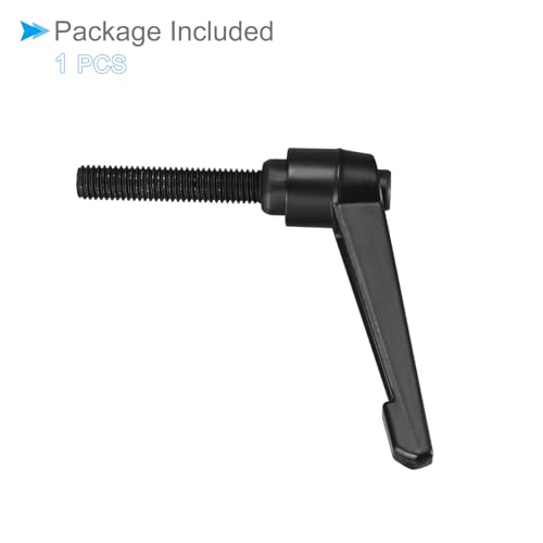 Image of Clamping Lever Handles, M10 x 50mm Male Thread, Adjustable Quick Release Locking Rotating Bolt Knobs Black - (Applications: for Lathe Machinery), 1-Piece