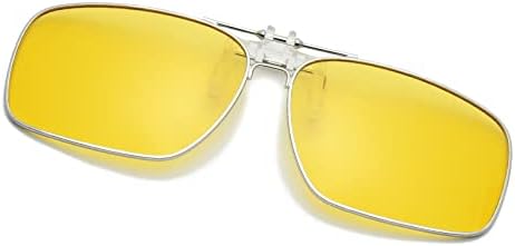 Long Keeper Clip-on Sunglasses - Polarised Clip on Sunglasses over Prescription Glasses for Men Women, Anti Glare Flip up Sunglasses for Driving Fishing Outdoor