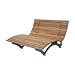 Produktbild SCALANT Waldsofa Classic, Lärche, für 2-3 Personen, Sonnenliege, Außenliege, Wellenliege, Relaxliege, Holzliege für den Garten, feuerverzinkt