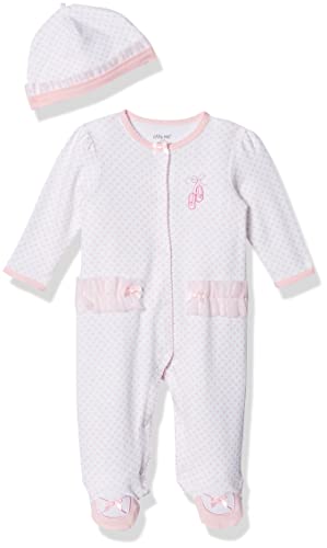 Image of Little Me baby-girls Footie and Hat
