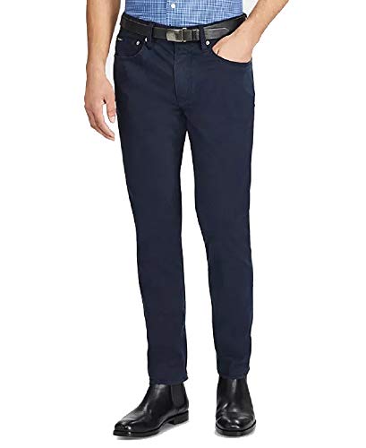 Polo Ralph Lauren Mens Varick Cotton Flat Front Casual Pants