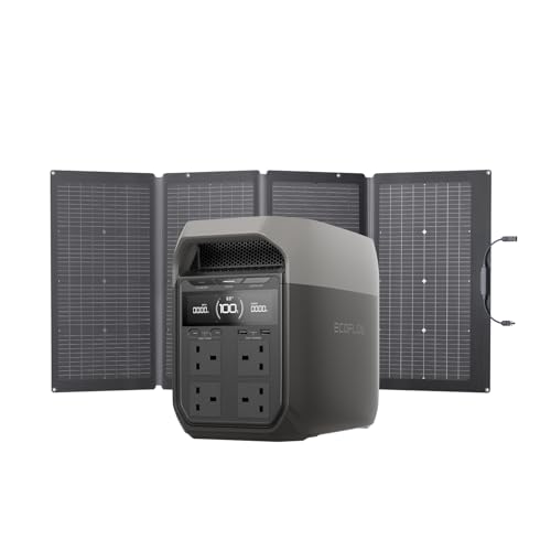 EcoFlow DELTA 3 Portable Power Station with 220W Solar Panel...