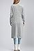 Cakulo Womens Long Cardigans Cable Knit Chunky Cardigan Sweaters Open Front Fall Winter Fashion Outfits Coats 2025 Gray XL