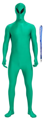 Image of Full Bodysuit Include Zipper Helper Unisex Spandex Stretch Adult Costume Zentai Disappearing Man Body Suit