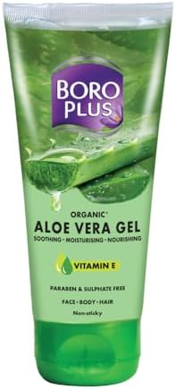 Boroplus Aloe Vera Gel | Organic | with Niacinamide & Vitamin E | Anti-Ageing | Soothes | Moisturises | Nourishes | Paraben & Sulphate Free | 250ml