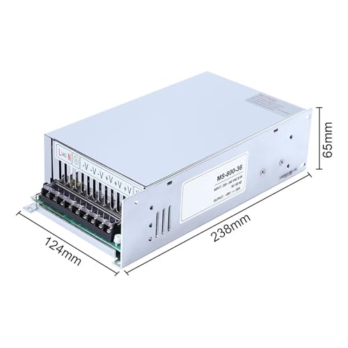 Transformateur MS-800-36 800W pour éolienne : alimentation à découpage ultra compacte 22,2A