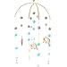 adfafw Baby Rasseln Krippe Mobiles Spielzeug, Filzkugel Rassel Anhänger, Lernspielzeug Rotierende Bettglocke Aufziehbare Kinderzimmerbehänge Dekorationen für Babywiegen, Babyautositze