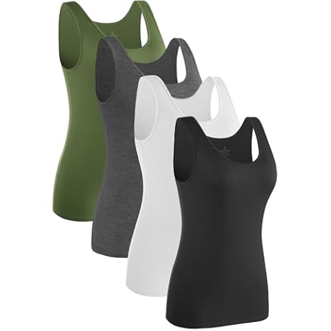 Knuffnee Women's Sleeveless Tank Tops 4 Pack Cover