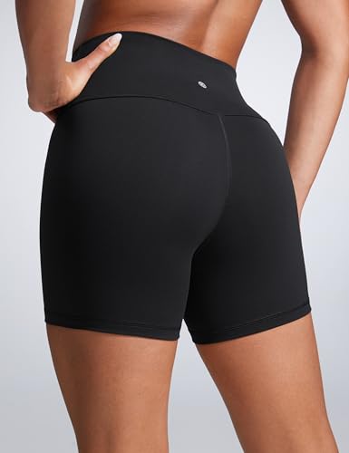 CRZ YOGA Women Butterbreeze Athletic Biker Shorts 4 Inches - Workout Gym Running Volleyball Yoga High Waisted Spandex2