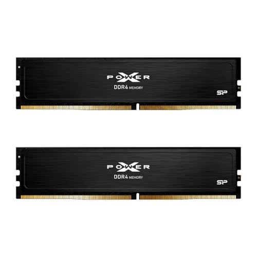 Image of Silicon Power Gaming Series DDR4 3200MT /s (PC4 25600) 32GB (2x16GB) Dual Pack 1.35V Desktop Unbuffered DIMM SU032GXLZU320BDIBK Black