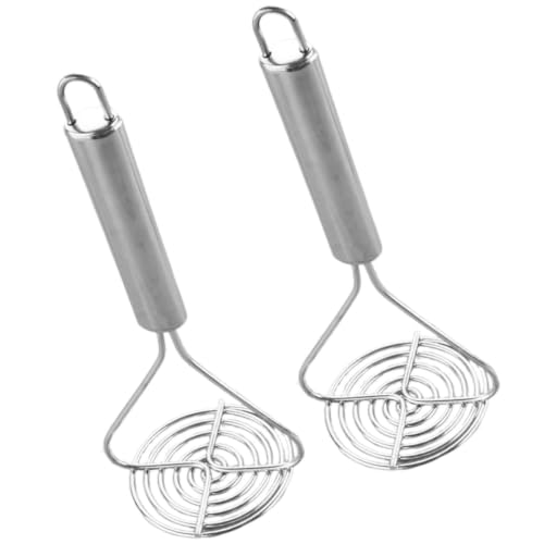 SOLUSTRE Machacador de Patatas de Acero Inoxidable 2piezas Portátil para Triturar Verduras y Frutas Vida Diaria y Picnic