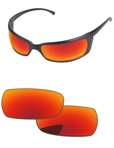 Image of PapaViva Replacement Lenses for Arnette Slide AN4007 Sunglasses Fire Red - Polarized