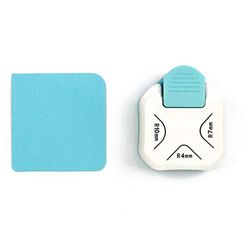 #N/a 3 em 1 Papel Soco Canto Rounder 4/7/10mm Canto Cortador Ferramenta para Cartão de Papel Fotográ