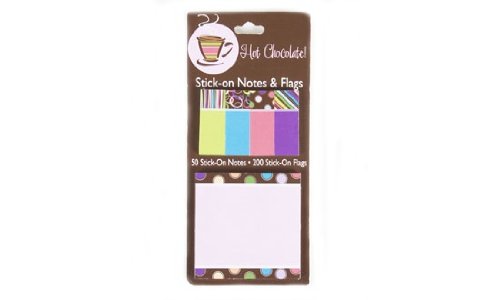 Notes adhésives chocolat chaud Carolina Pad en lot de 6 pour organiser vos lectures à la maison