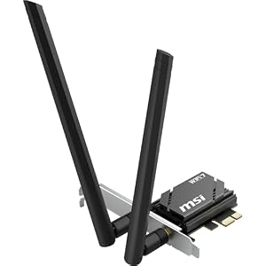 MSI HERALD WiFi 7 PCIe Card for Desktop PC BE6500 Tri-band, Bluetooth 5.4, 6GHz, MLO, Bluetooth 5.4, WPA3 Security
