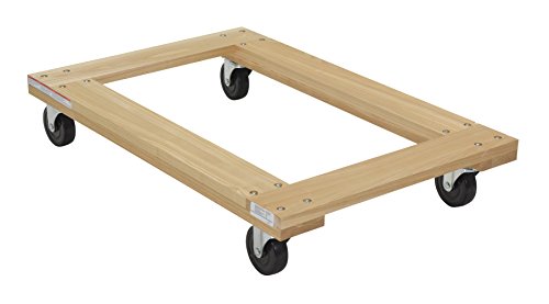 Plataforma con ruedas de madera Vestil 36x24 pulg 1200 lb