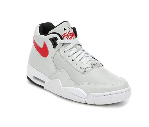 Nike Men's Flight Legacy Casual Sneakers, (Size 12 M US, Photon Dust/University Red/Black/White)