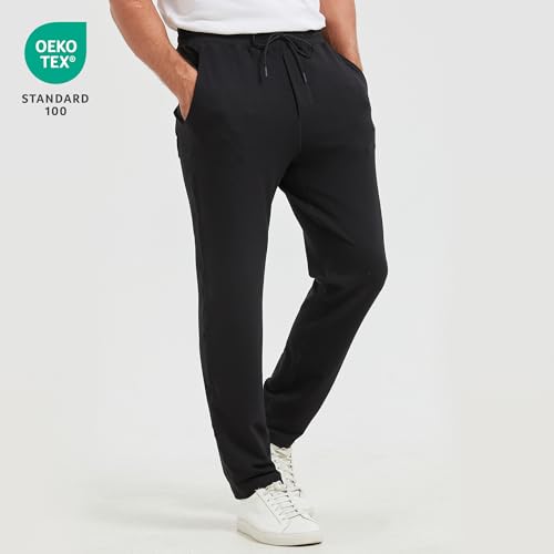 netdraw Men's Ultra Cozy Viscose Bamboo Sweatpants Cotton Lounge Casual Jogger Tapered Pants2