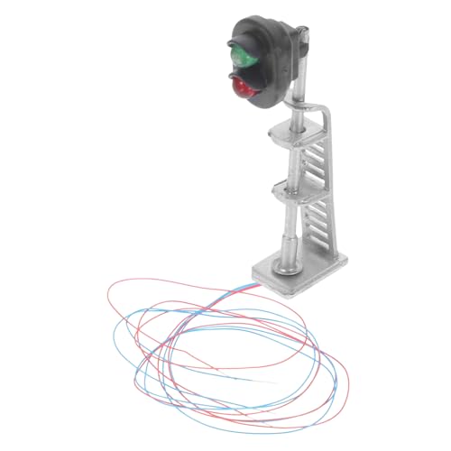 Operitacx Miniature Signal Light Model Durable Sand Table Spotlight Decor for Model Train Layouts for Mini House Landscape Decoration Easy to Carry and Unique DIY Accessory