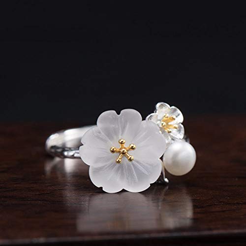 Bague ouverte ajustable à offrir : le style ethnique floral