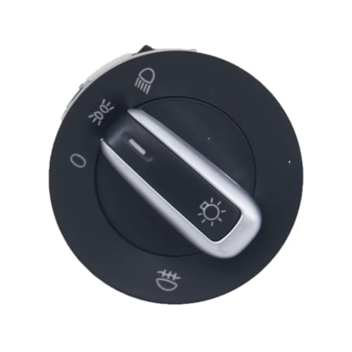 Interruptor de luces con acabado cromado para control de faros antiniebla