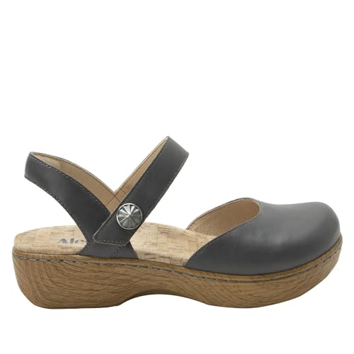 Image of Alegria Women's Opal Leather Shoes with Slingback Open Back Sandals