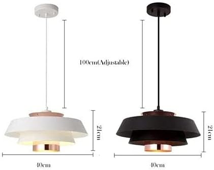 Nordic Industrial Wrought Iron Restaurant E27 Lamp Bar eiling Hanging Light Fixture Hard Wifor Kitchen Island Bedroom Living Dining Room Perfect, White