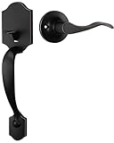 goldenwarm Bronze Front Door Handle, Entry Door Handles, Single Cylinder Front Door Handle Only, Oil-Rubbed Bronze Door Handle Exterior