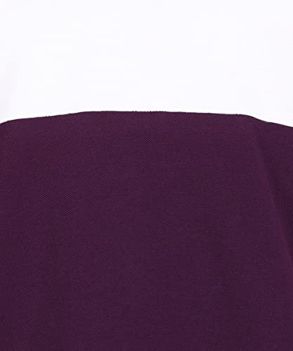 Image of Urbano Fashion Men's Colour-Block Slim Fit Half Sleeve Cotton Polo T-Shirt