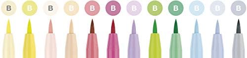 Faber-Castell 267420 Pastel Tones Pitt Brush Pen (Pack of 12)