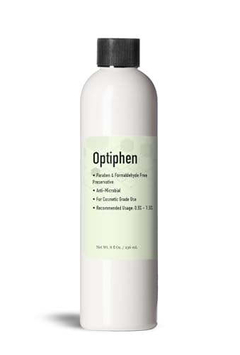 Talsen Chemicals Optiphen Preservative Liquid (8 Oz / 236 mL) Optiphen Natural Preservative for Cosmetics Water Soluble Paraben Free Broad Spectrum Preservative for Lotion Making