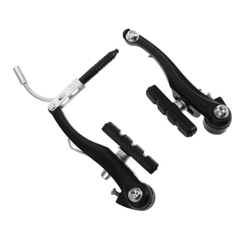 EXCEART アルミ合製自転車ブレーキレバー 耐摩耗性強化マウンテンバイク 折りたたみ自転車対応 簡単取り付けで高性能制動 大人用ハンドル